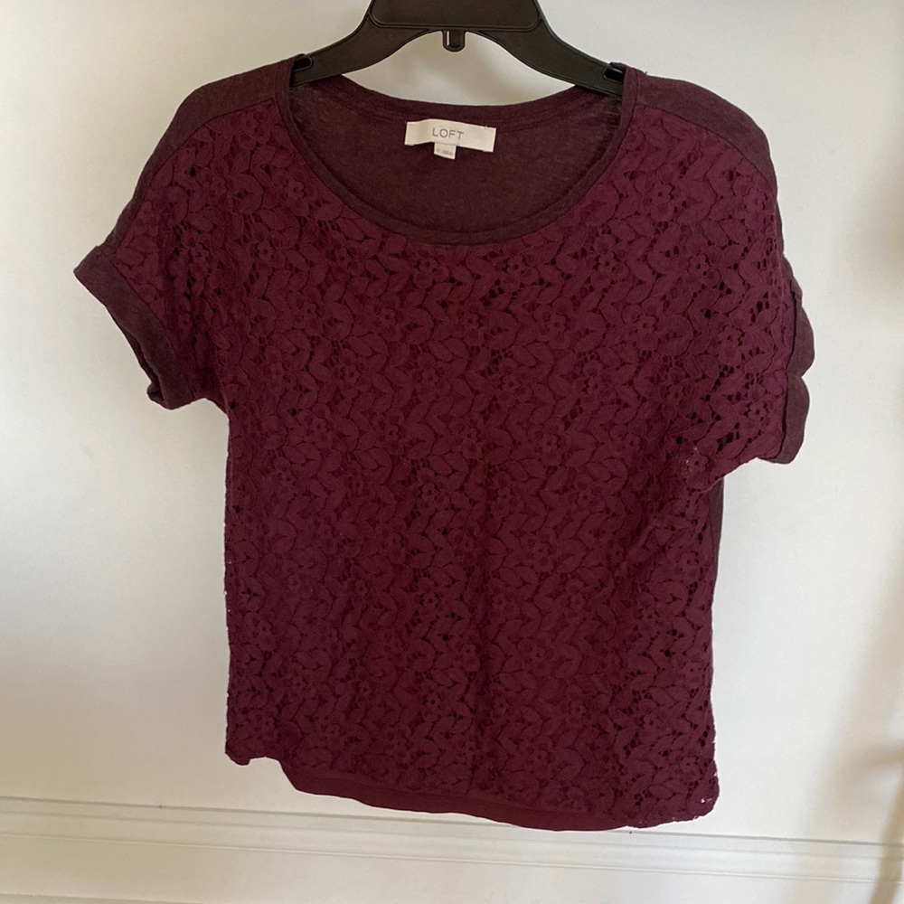 Loft Blouse - lace front cotton back